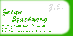 zalan szathmary business card