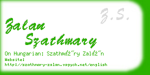 zalan szathmary business card